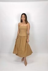 Mustard Seed Corset Lined Strapless Dress