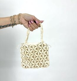 dipped shop Santos Wooden Bead Handbag