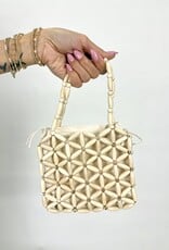 dipped shop Santos Wooden Bead Handbag