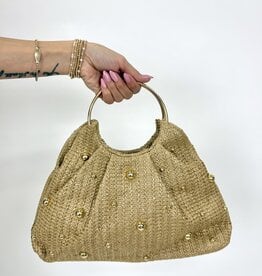 dipped shop Mckay Metal Handle Handbag