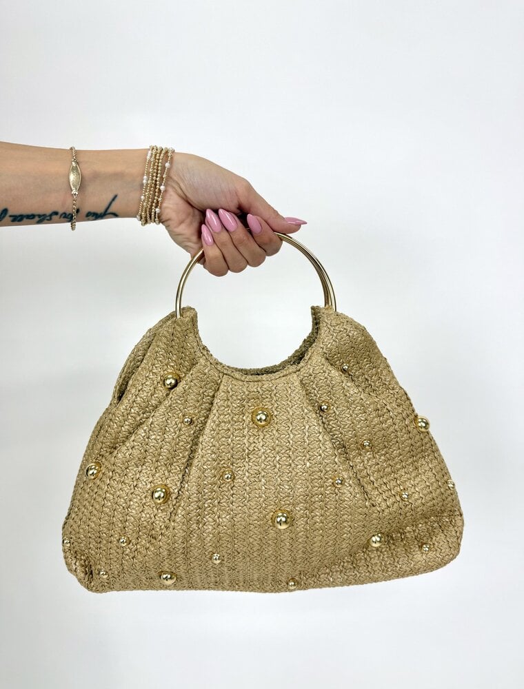 dipped shop Mckay Metal Handle Handbag