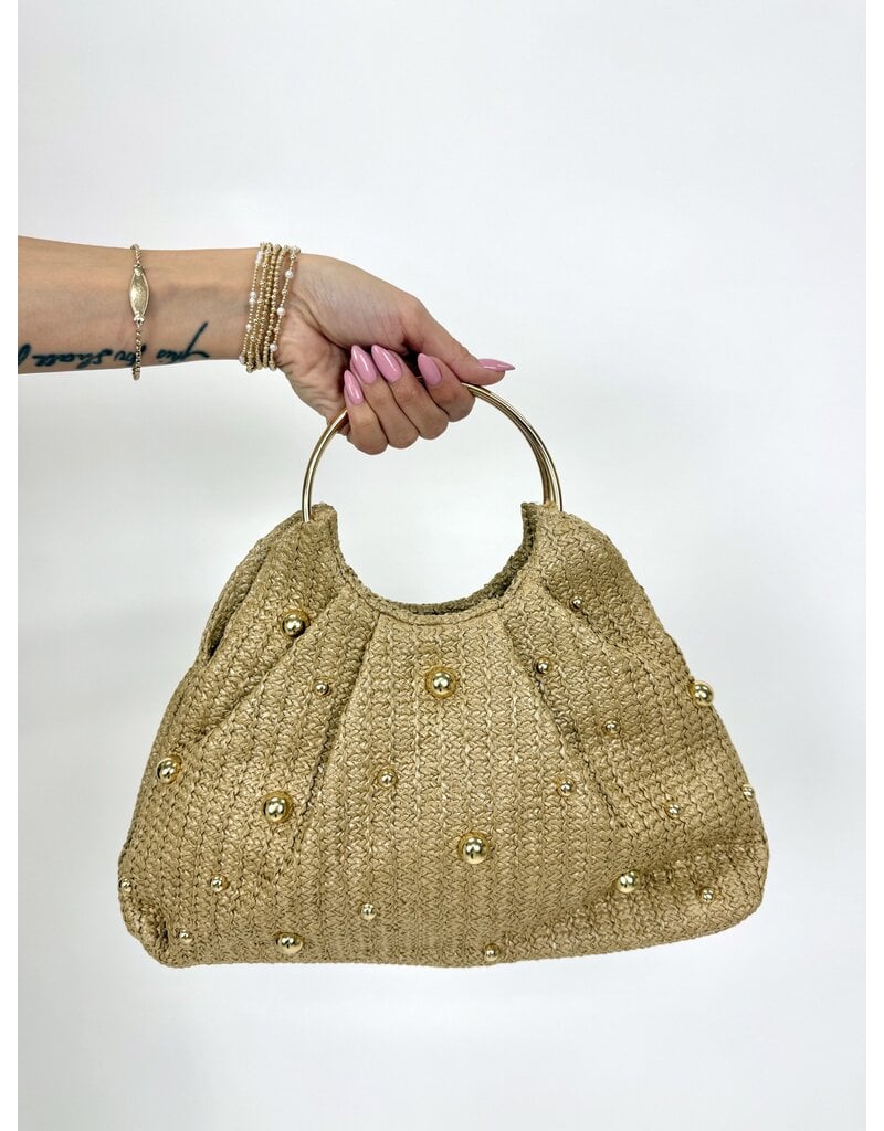 dipped shop Mckay Metal Handle Handbag