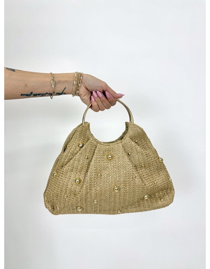 dipped shop Mckay Metal Handle Handbag