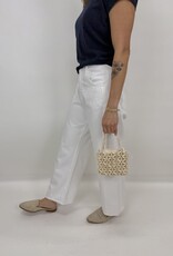 Just Black Denim Twisted Seam Barrel Jeans