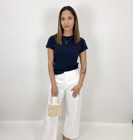 Just Black Denim Twisted Seam Barrel Jeans