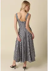 olivaceous Lisa Gingham Maxi Dress
