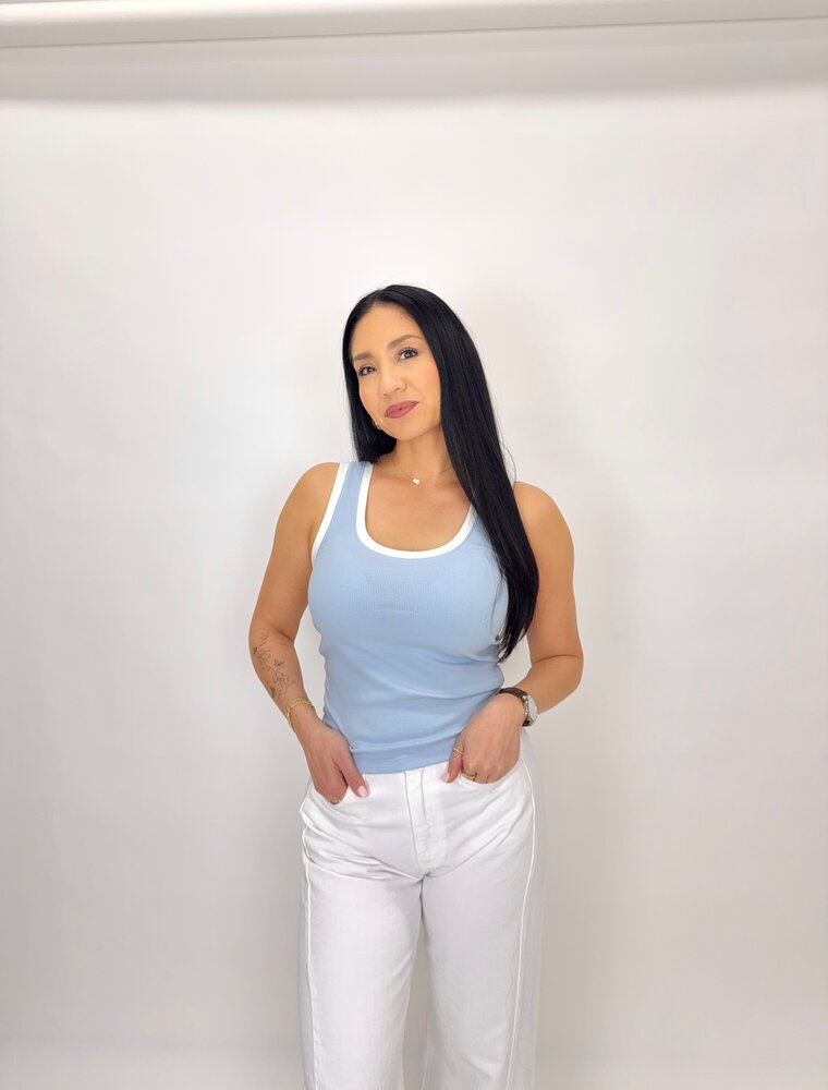 Z Supply Sirena Colorblocked Rib Tank