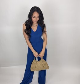 G Sleeveless V-neck Jumpsuit