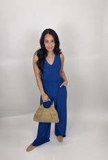 G Sleeveless V-neck Jumpsuit