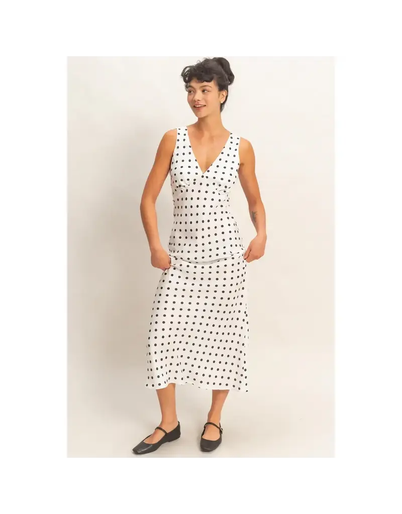 hf Sadie Polka Dot Dress