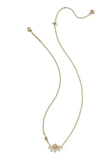 Kendra Scott Anya Flower Necklace Gold Ivory Mix