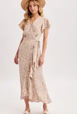 bivy Ruffle Hem Wrap Dress