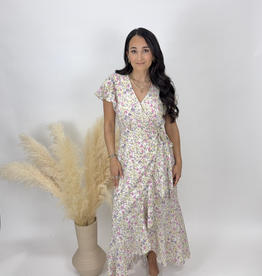 bivy Ruffle Hem Wrap Dress