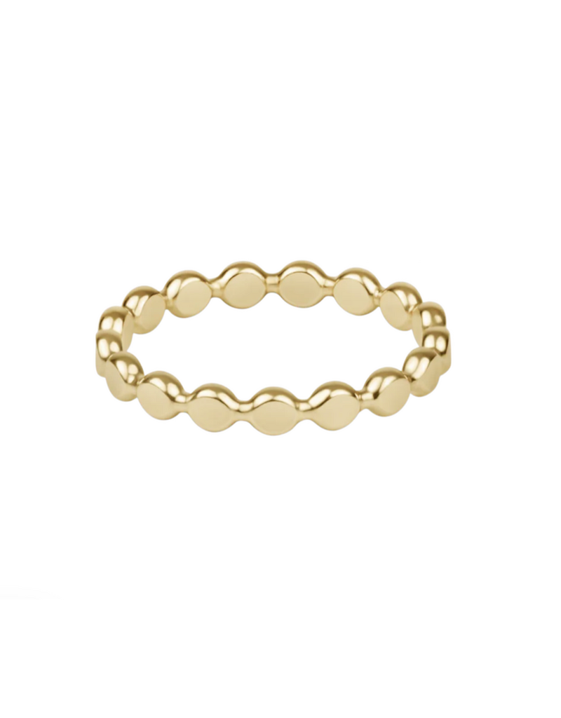 ENEWTON Classic Gold 2.5mm Beaded Disc Ring