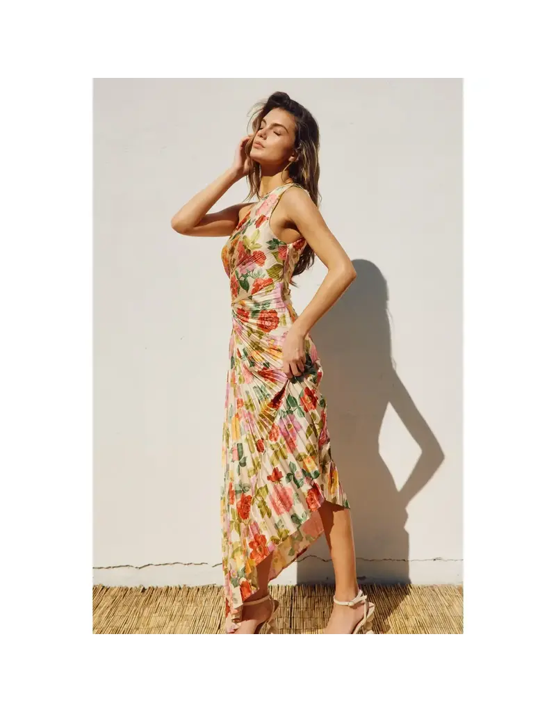 Dress Forum Gift of Love Asymmetrical Pleated Maxi Dress