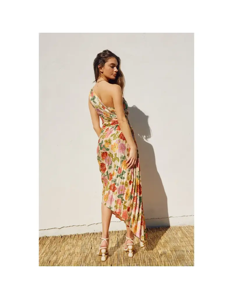 Dress Forum Gift of Love Asymmetrical Pleated Maxi Dress