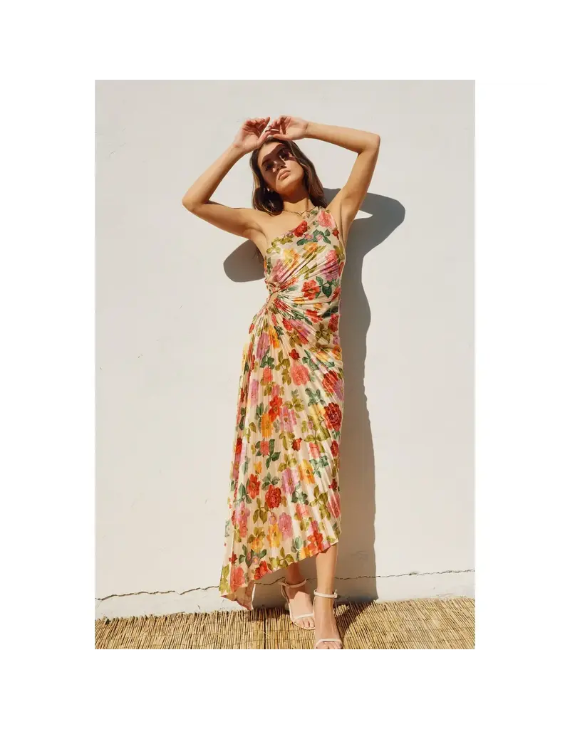 Dress Forum Gift of Love Asymmetrical Pleated Maxi Dress