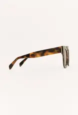 Z Supply Confidential Brown Tortoise - Brown Polarized Sunglasses