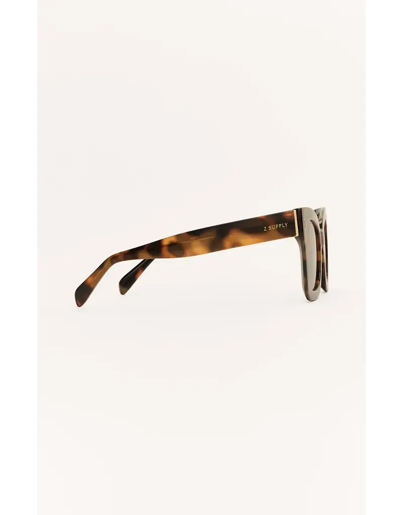 Z Supply Confidential Brown Tortoise - Brown Polarized Sunglasses