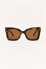 Z Supply Confidential Brown Tortoise - Brown Polarized Sunglasses