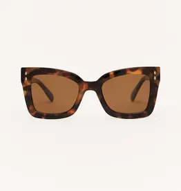 Z Supply Confidential Brown Tortoise - Brown Polarized Sunglasses