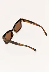 Z Supply Confidential Brown Tortoise - Brown Polarized Sunglasses