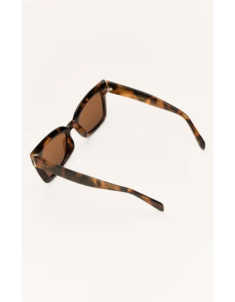 Z Supply Confidential Brown Tortoise - Brown Polarized Sunglasses