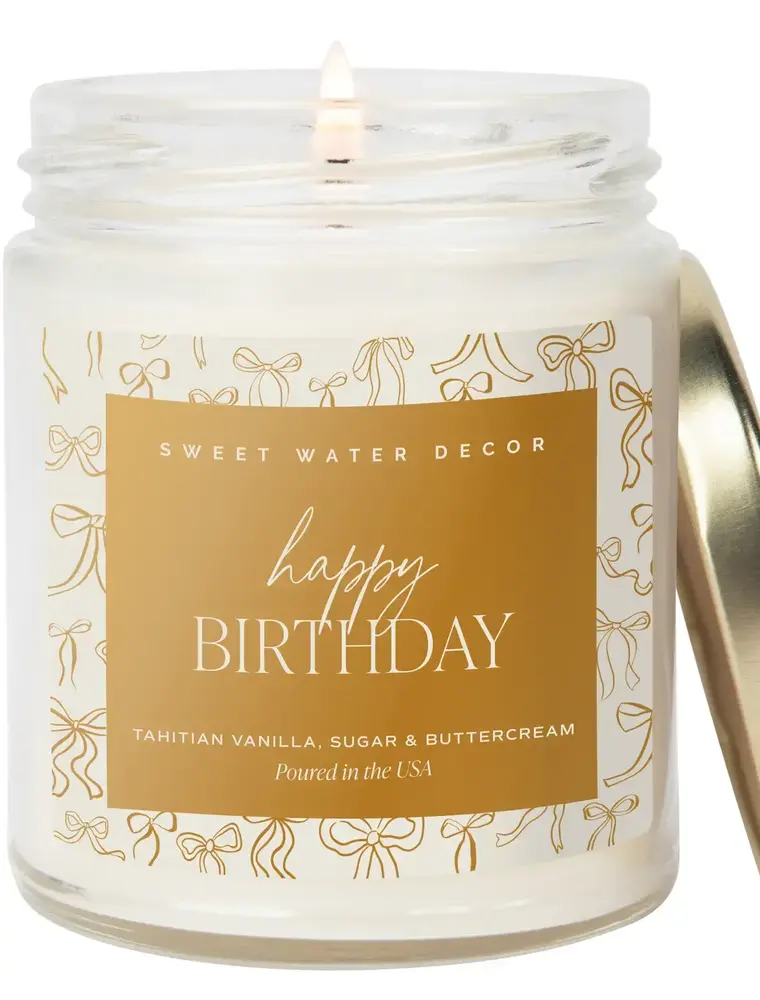 Sweet Water Decor Happy Birthday 9 oz Soy Candle