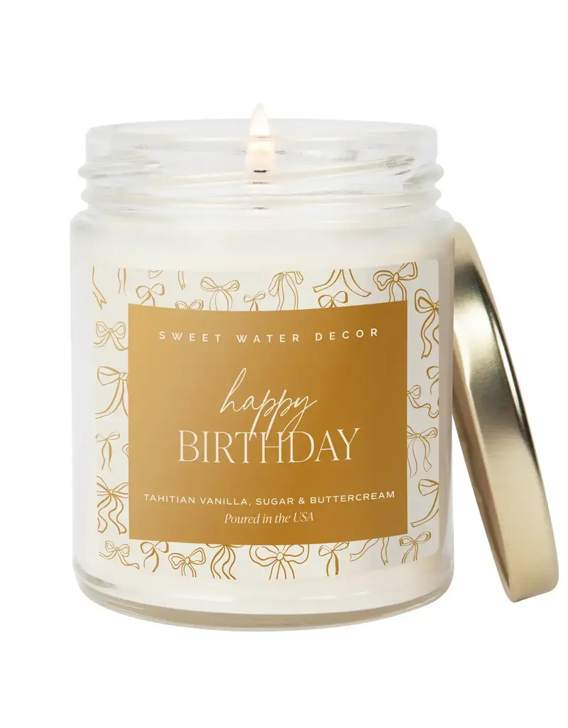 Sweet Water Decor Happy Birthday 9 oz Soy Candle