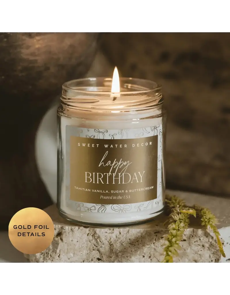 Sweet Water Decor Happy Birthday 9 oz Soy Candle
