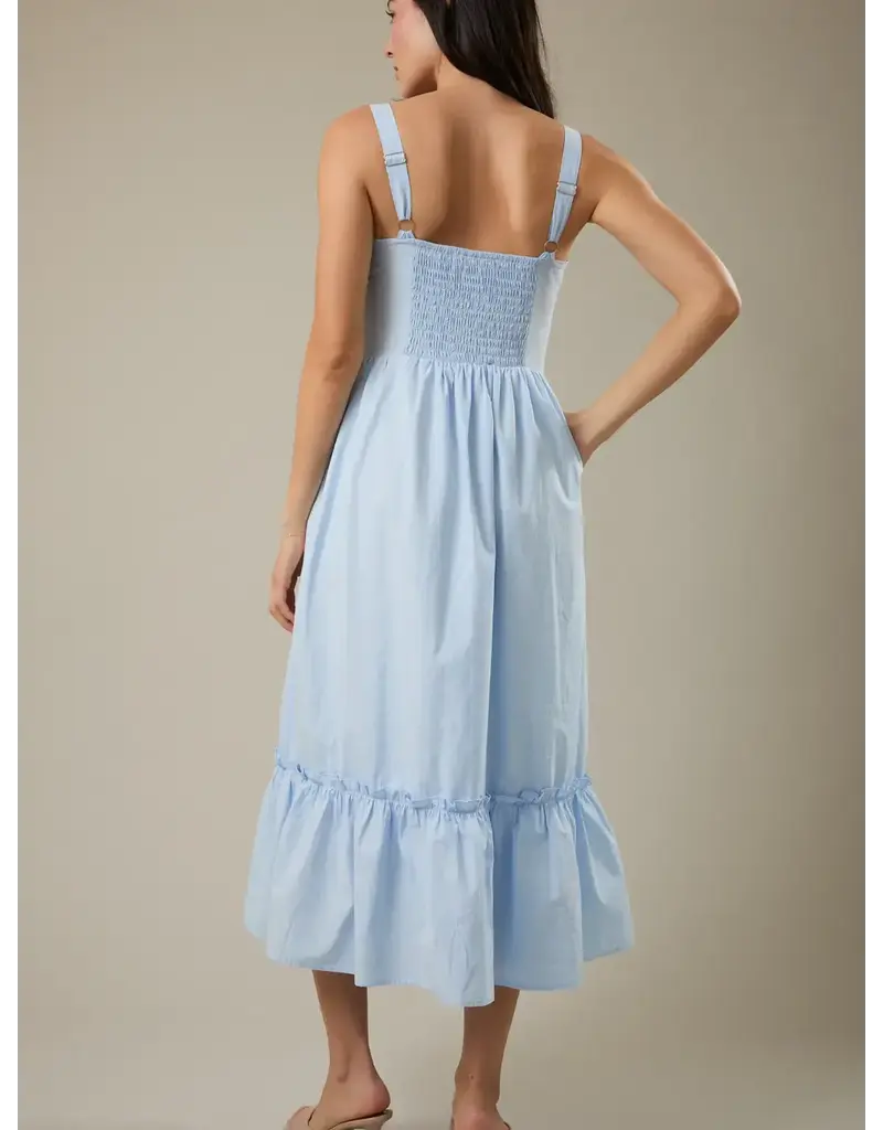 S&E Lynn Bow Midi Dress