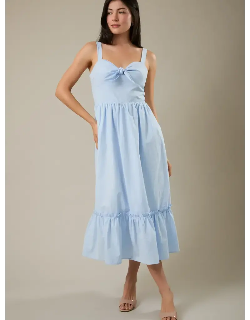 S&E Lynn Bow Midi Dress