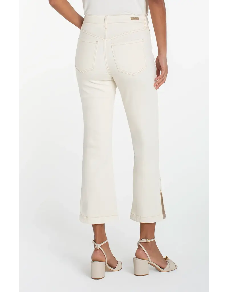 Liverpool Hannah Crop Flare With Tulip Hem