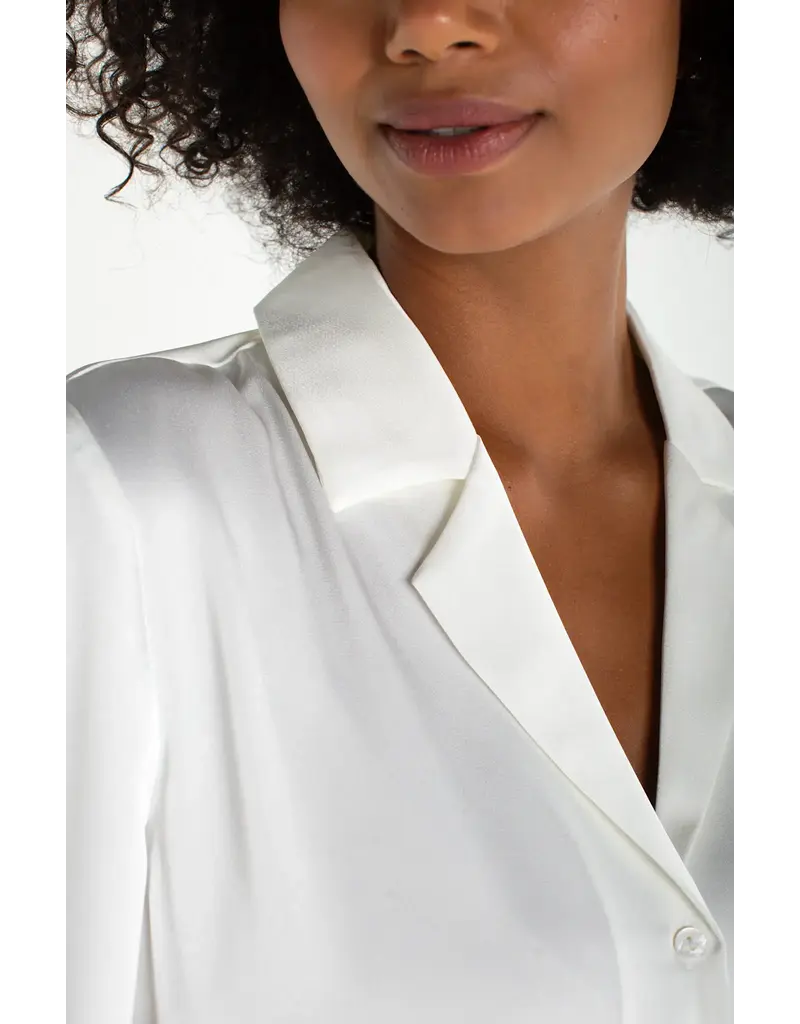 Liverpool Short Sleeve Camp Collar Blouse