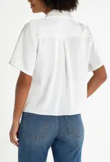 Liverpool Short Sleeve Camp Collar Blouse