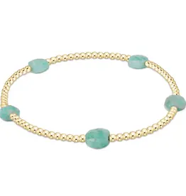 ENEWTON Admire Small Gem 2MM Gold Bracelet Amazonite
