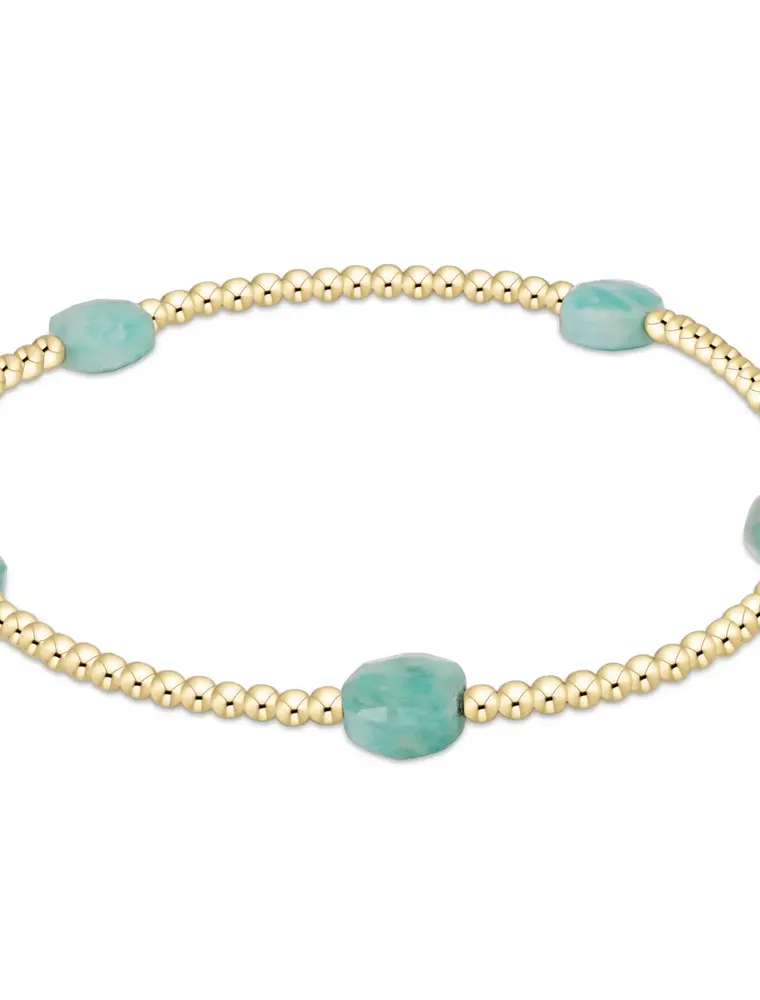 ENEWTON Admire Small Gem 2MM Gold Bracelet Amazonite