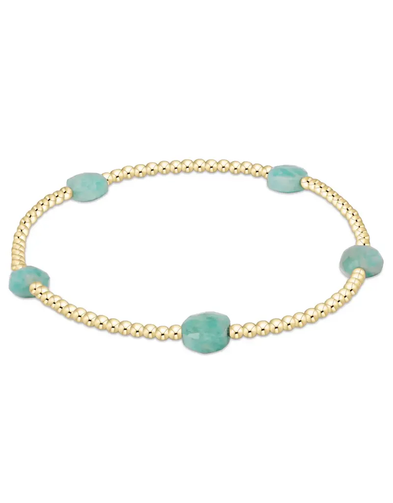 ENEWTON Admire Small Gem 2MM Gold Bracelet Amazonite