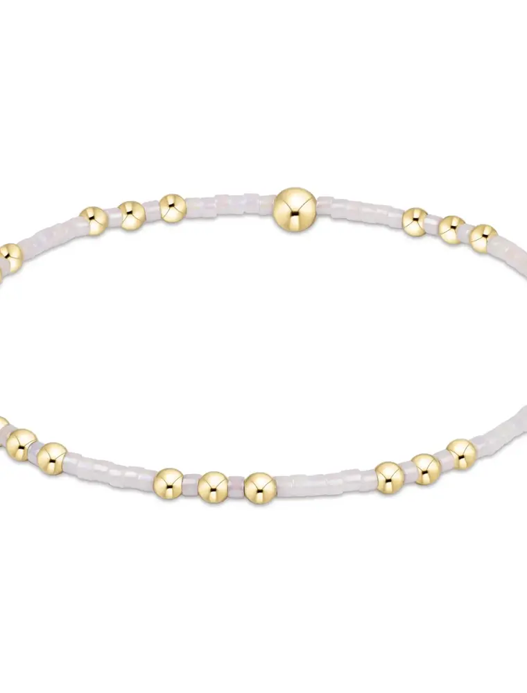 ENEWTON Hope Joy Bracelet Gold Silky White
