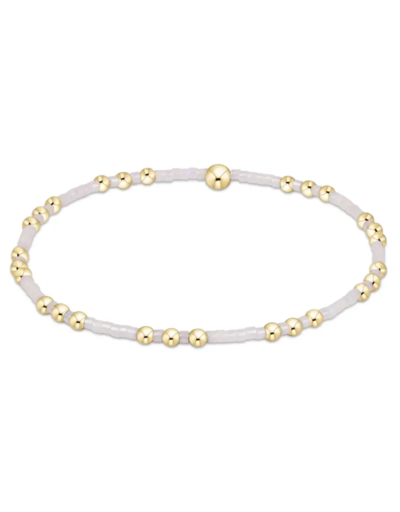 ENEWTON Hope Joy Bracelet Gold Silky White