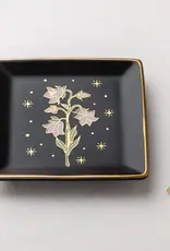 Scout Curated Wears Jewelry Dish & Stud Earring Set - Flower/Black