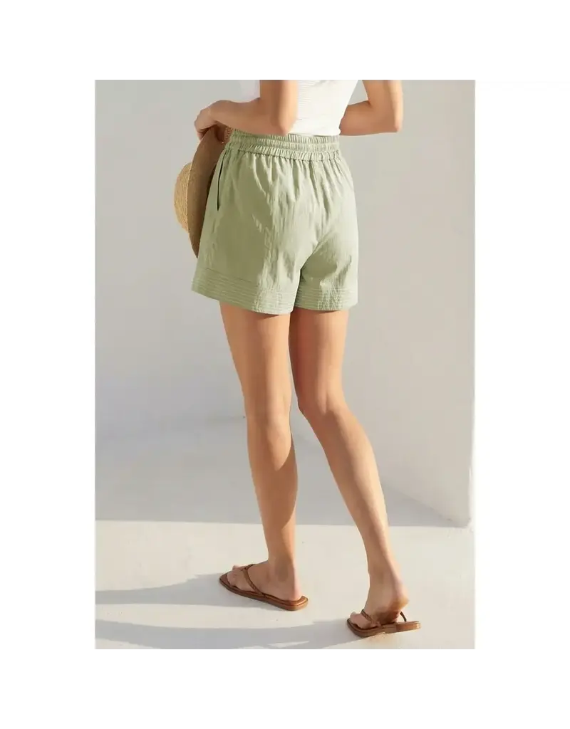 nz Contrast Stitched Pull On Shorts