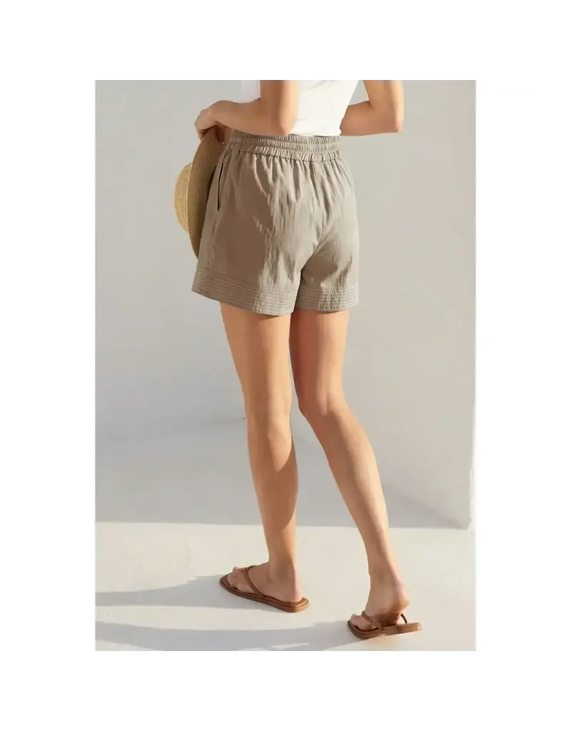nz Contrast Stitched Pull On Shorts