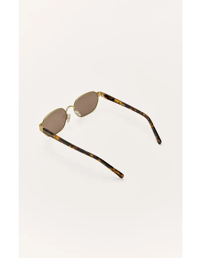 Z Supply Cruise Gold Brown Polarized Sunglasses
