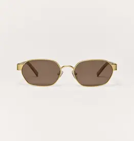 Z Supply Cruise Gold Brown Polarized Sunglasses