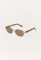 Z Supply Cruise Gold Brown Polarized Sunglasses