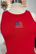 sun ed USA Beaded Ribbed Tank