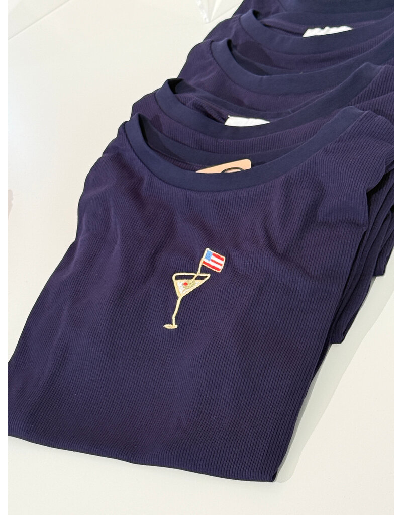 sun ed USA Embroidered Cocktail Tee