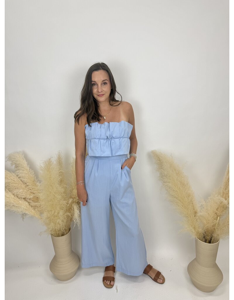 sun ed Ruffle Bodice Jumpsuit