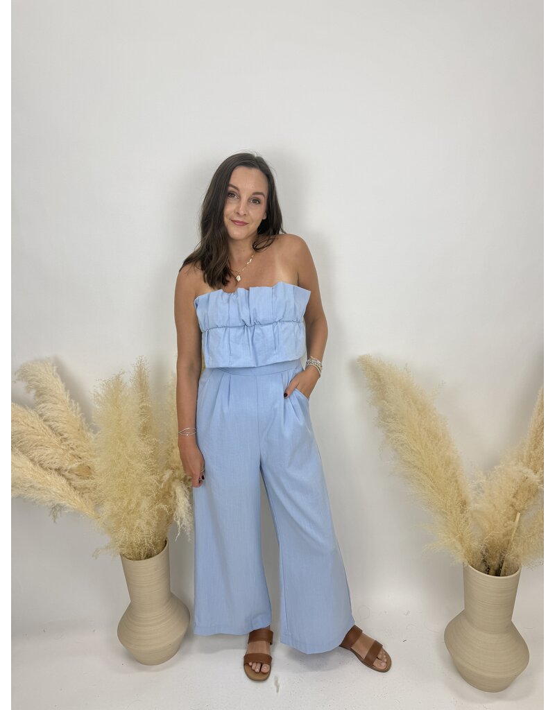sun ed Ruffle Bodice Jumpsuit